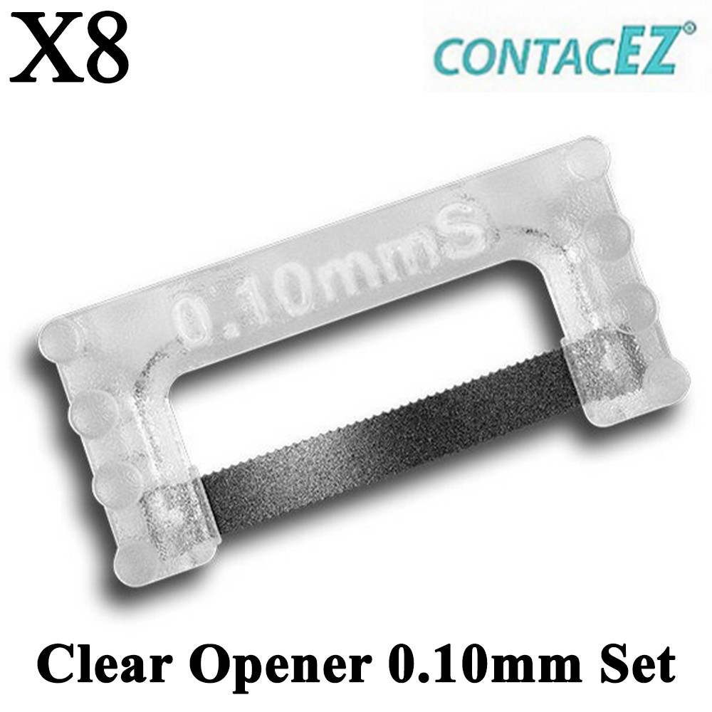8pcs Dental ContacEZ Clear Opener 0.10mm Set