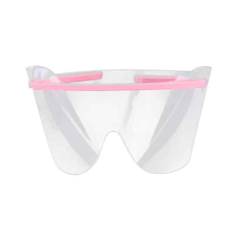 Dental Safety Glasses Goggles 10 Shields + 10 Frame Disposable Pink Eye Shield