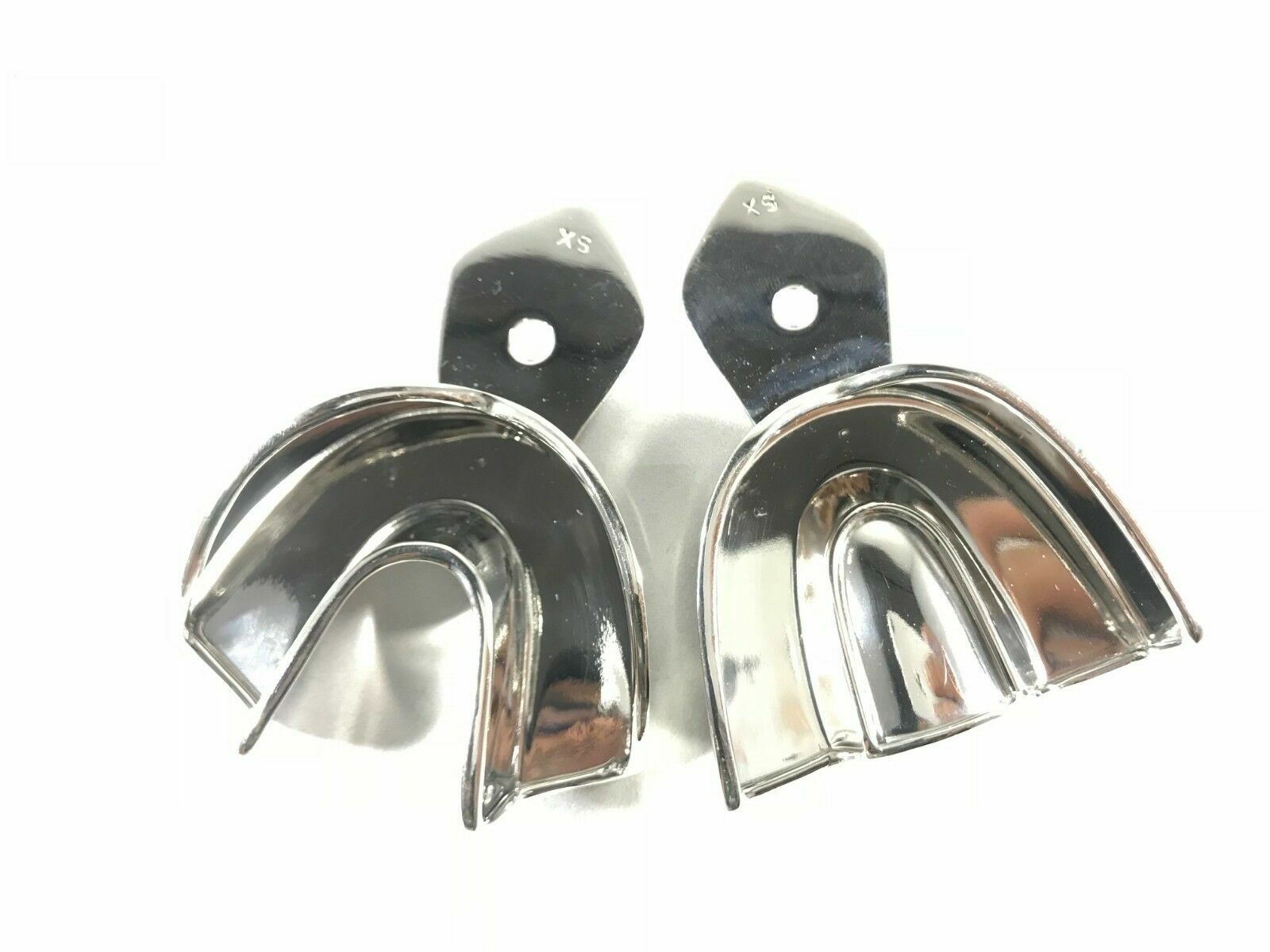 Dental S S NON-PERFORATED Impression Trays Autoclavable (XS to XL)-FDA