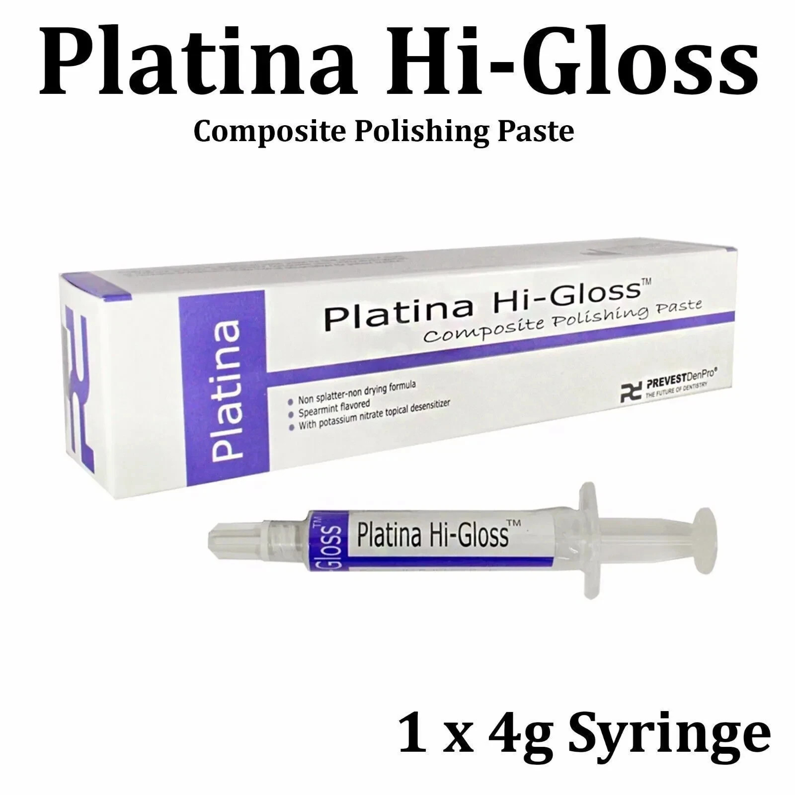 Paste Prevest Teeth Crown 4 gm Dental Platina Hi-Gloss Composite Polishing FS