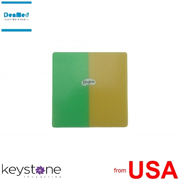 PRO-FORM DUAL-COLOR Mouthguards Laminate GREEN/YELLOW 5×5 1pk 0.160in 113506-1