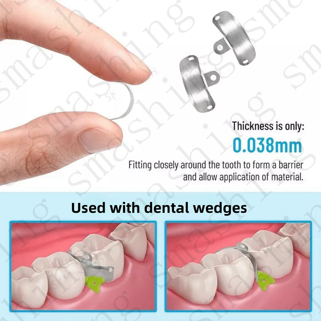 100x Dental Matrix Bands Palodent V3 Style Sectional Contoured Matrices US STOCK