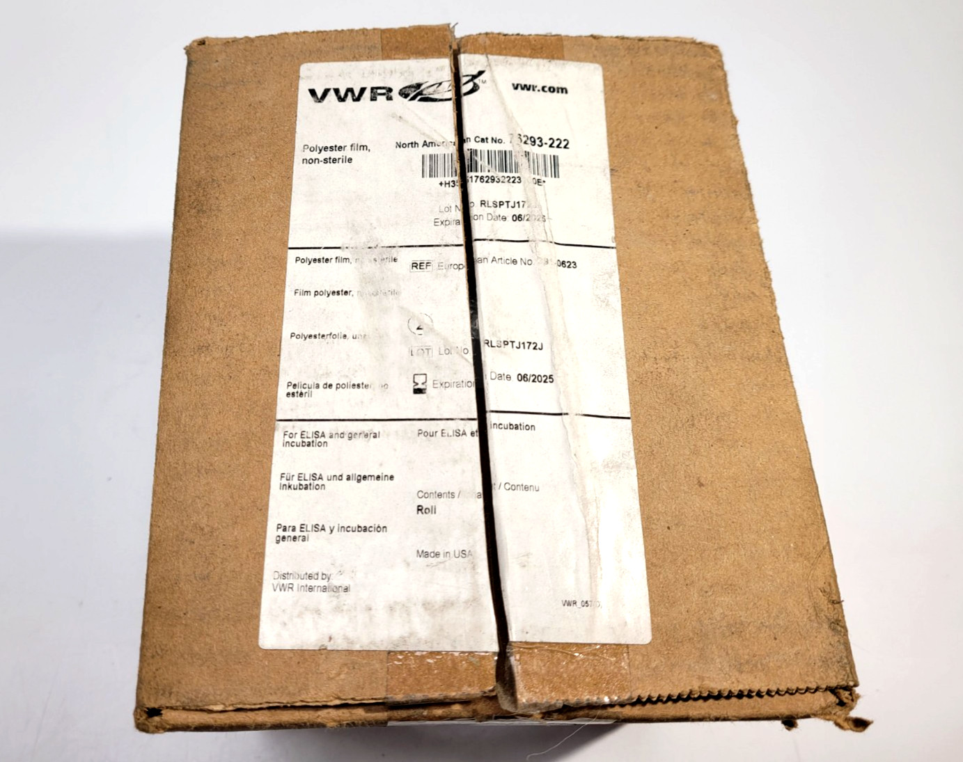 New VWR – 76293-222 – VWR SEALING FILM ROLL WITH PRE-SCORED SHEETS 500/RL (Roll)