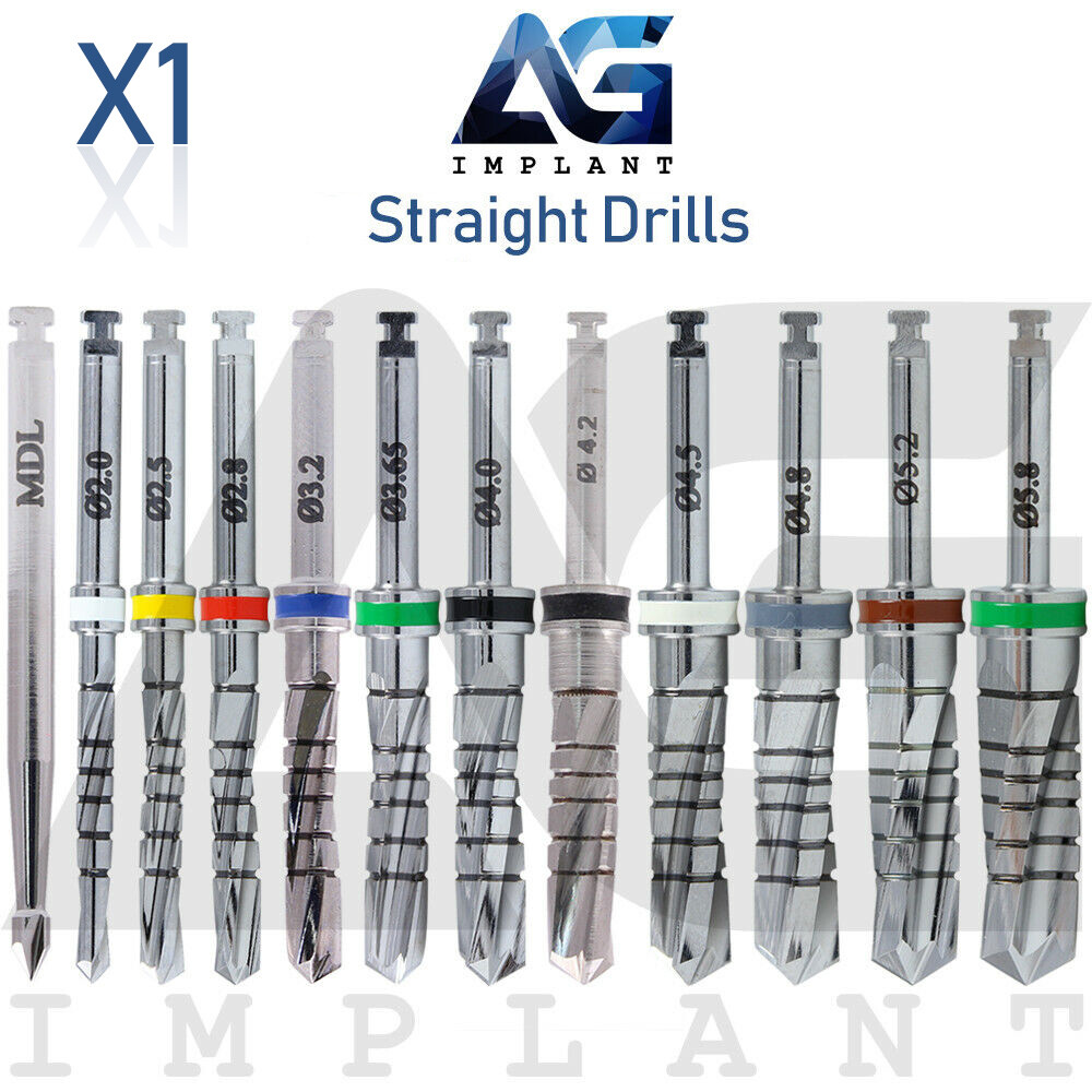 Straight Drill 1.9mm~5.8mm External Irrigation Tool Dental