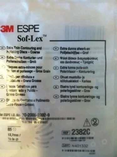 5 X 3M Sof-Lex soflex Discs Pack of 30 Orange Series 2382C Coarse 1/2″ 12.7mm