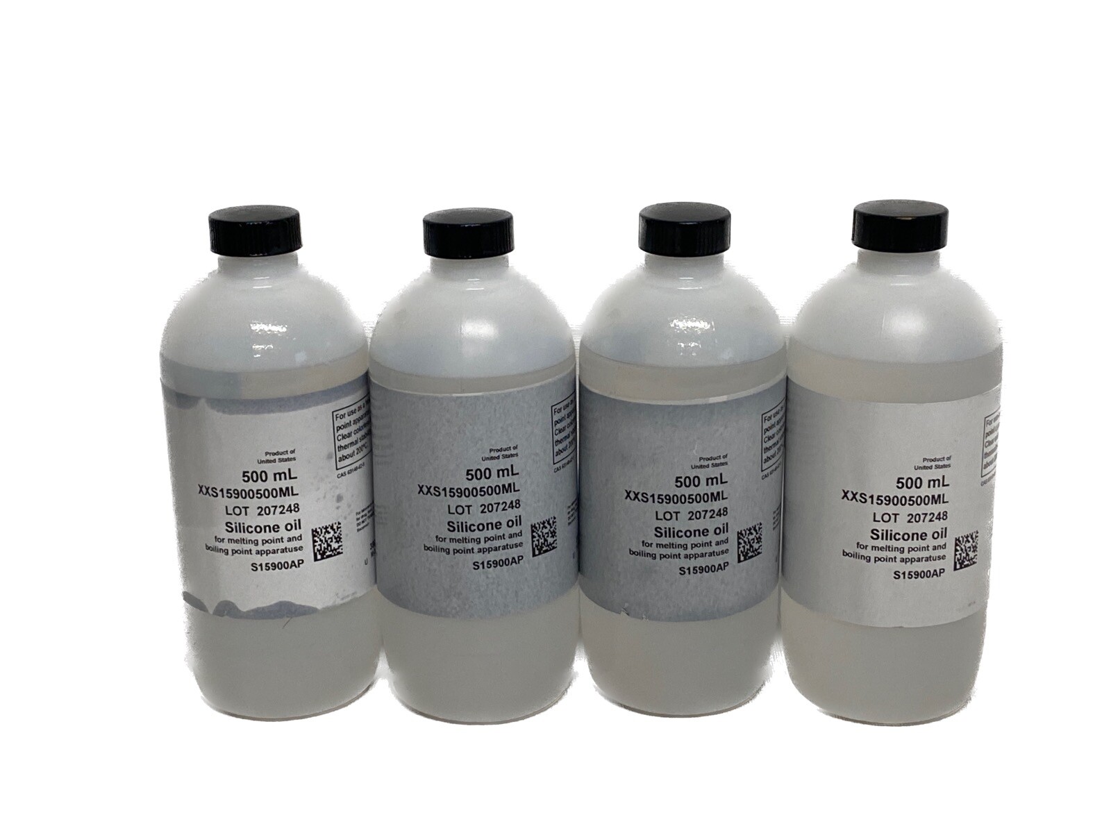 (4) THERMO SCIENTIFIC Laboratory 500mL Silicone Oil for Oil Baths S159-500