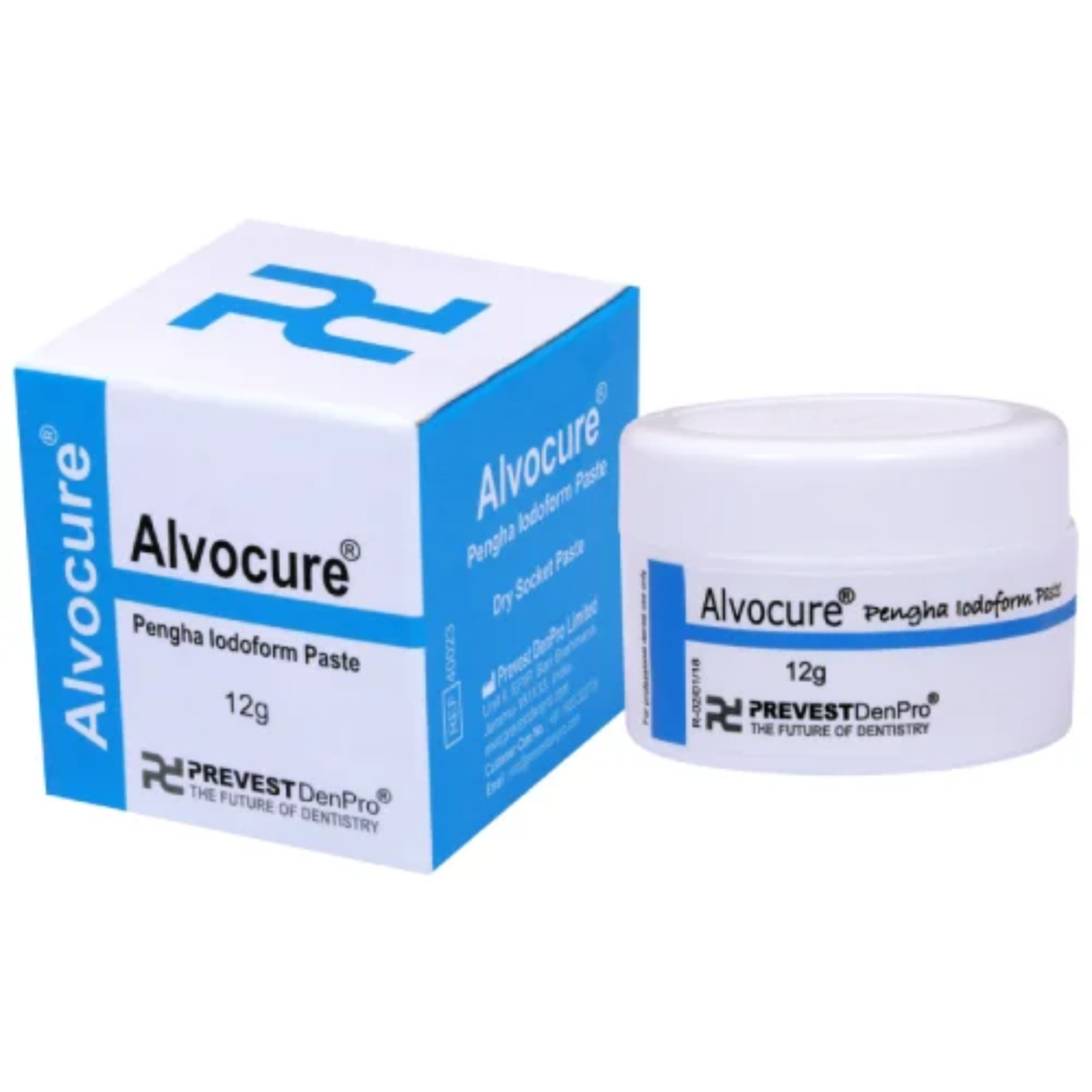 Alvocure Iodoform Paste Eugenol Dental Alveolar Dressing Analgesic Styptic 12g