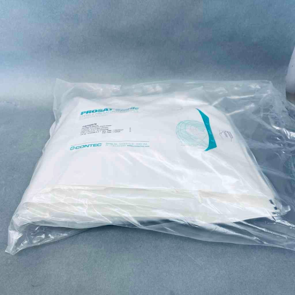 Contec PROSAT Sterile Polynit Heatseal Wipes 70% IPA 30% DI Water Total of 100