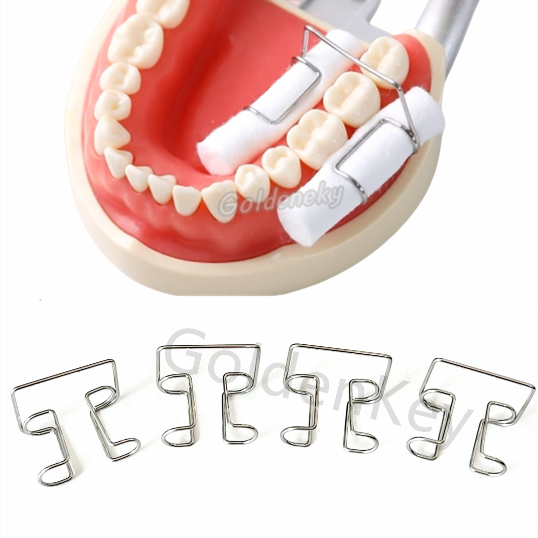 4Pcs/Box Dental Cotton Roll Holder Clip Sterilizable Orthodontic Dentist Holder