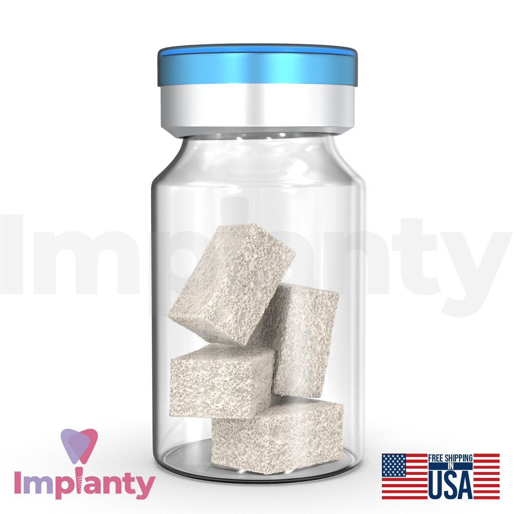 GDT Natural Gra ft Bovne Cubes Dental Sterile Blister Collagen Filling Material