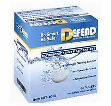 ULTRASONIC CLEANER, 64 TABLETS, DEFEND, UT-1000