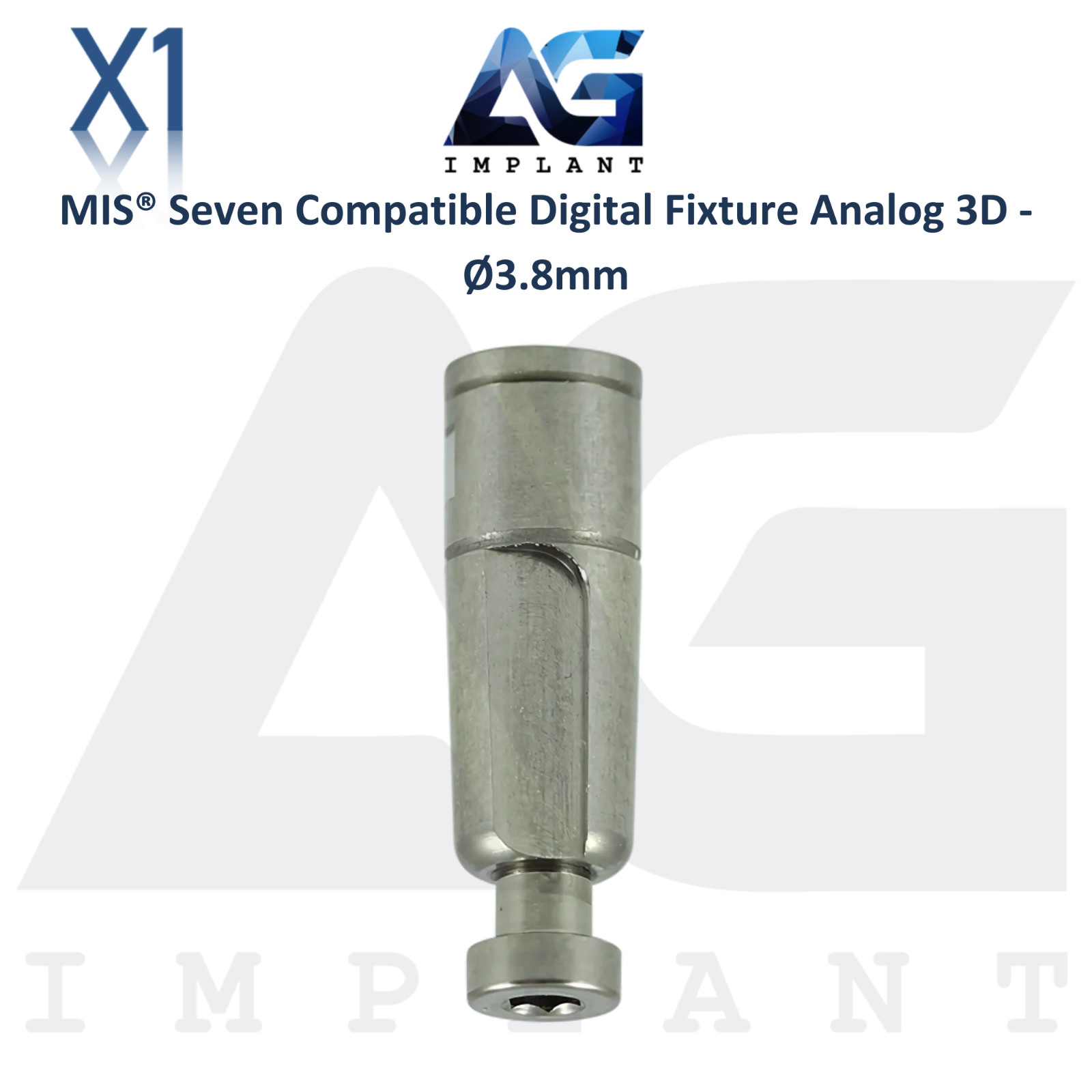 Digital Fixture Analog 3D MIS® Seven Compatible Ø3.8mm Standard Int Hex 2.45mm