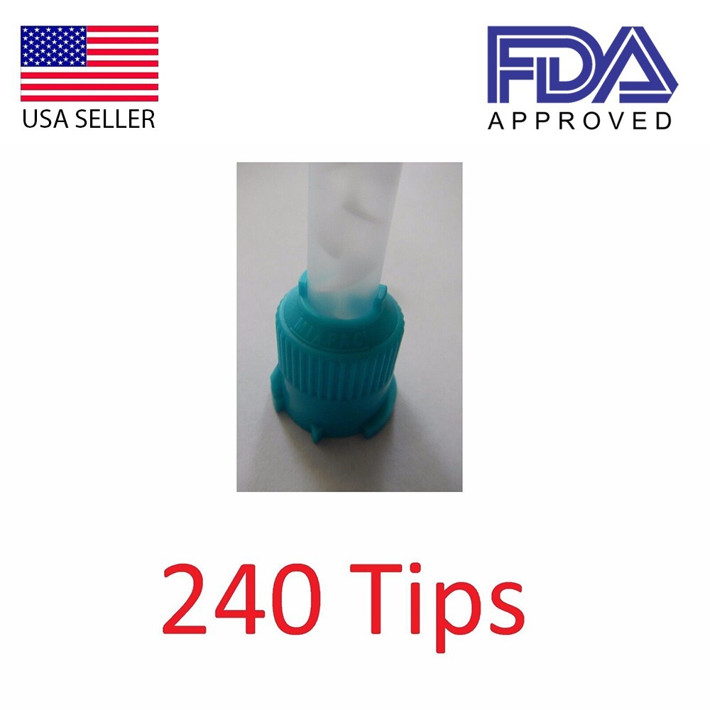240X Mixing Tips Original MIXPAC T-Style Defend Impression Teal 6.5 mm 1:1