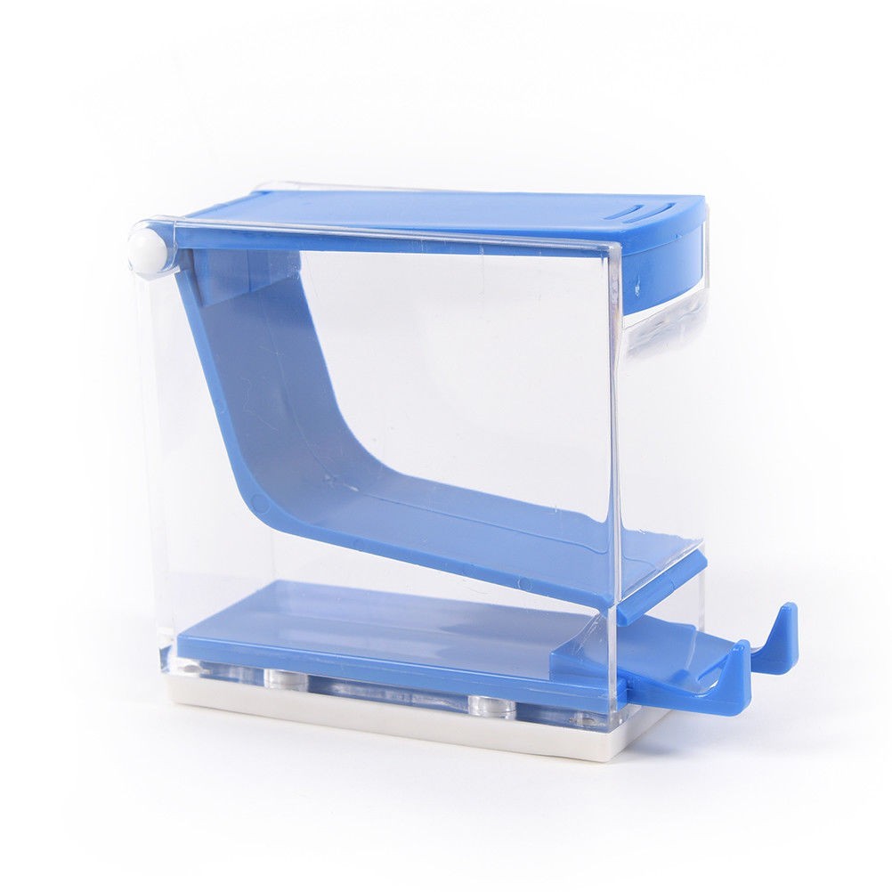 Cotton Roll Dispenser Dental Press Pull-out tray Organizer Holder Divider Blue