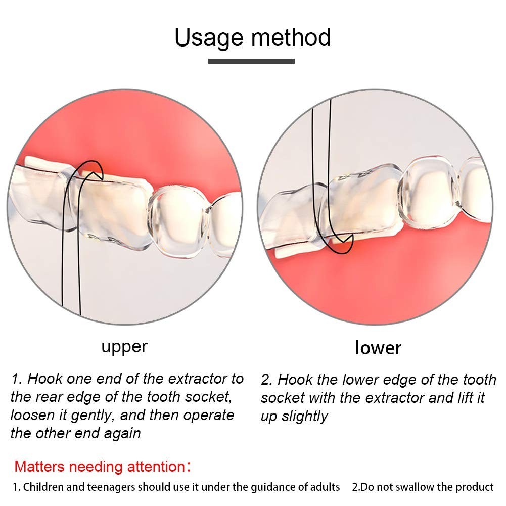 5 Pcs Clear Aligner Removal Tool for Invisalign Braces,Aligner Remove Hook for R