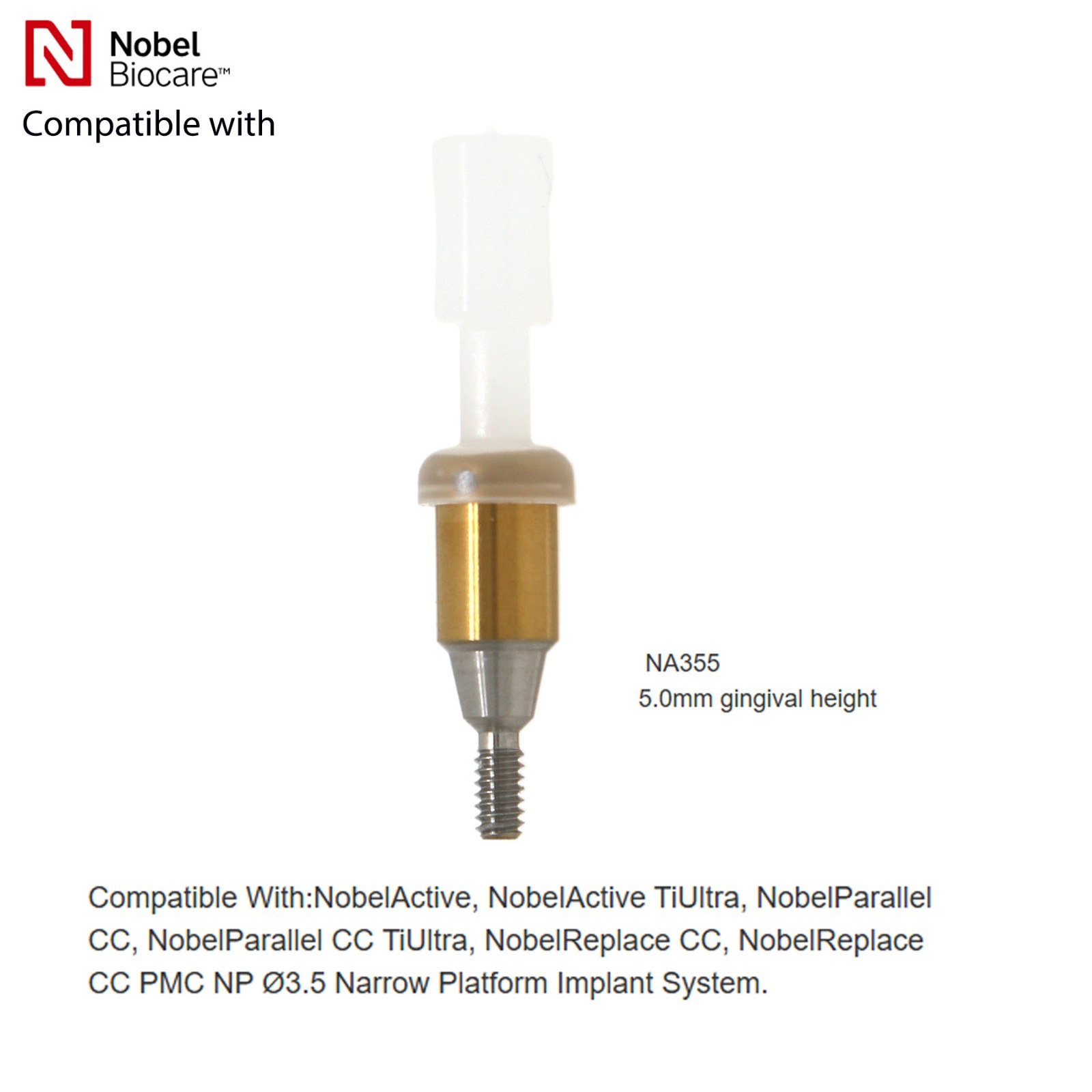 Implant Locat0r Abutment NP/RP, Fit For Nobel Biocare Active ,AH=1/2/3/4/5.0mm