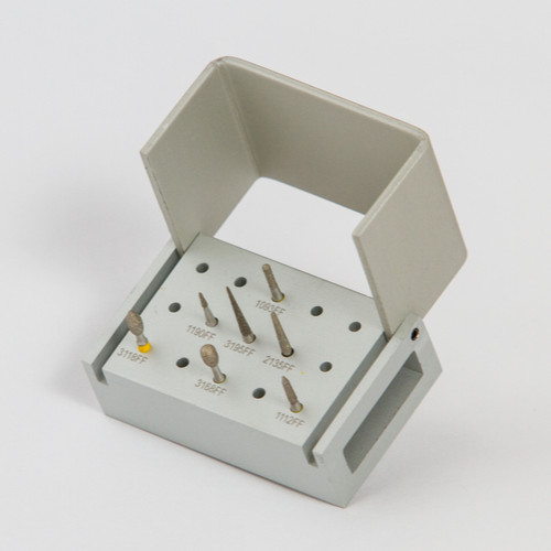 Microdont USA Ultrafine Finishing Kit w/ 07 Burs & Bur-Block