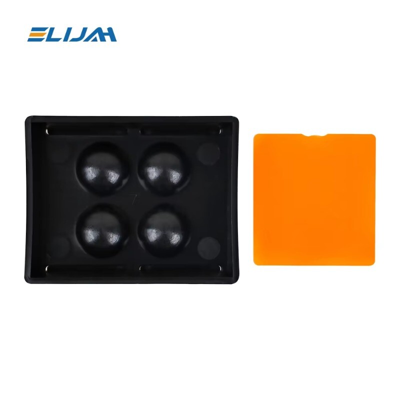 4 Holes Dental Veneer Storage Box Teeth Patch Shading Light Storage 5 pack/5 box