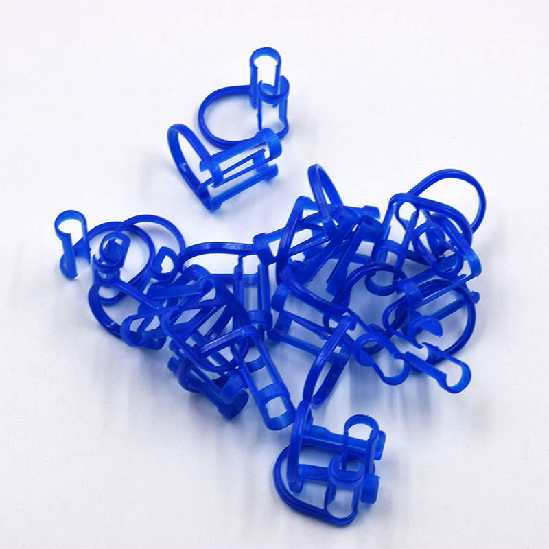 10 Pcs/Bag Dental Ortho Plastic Clinic Lab Isolator Cotton Roll Holder Clip Use