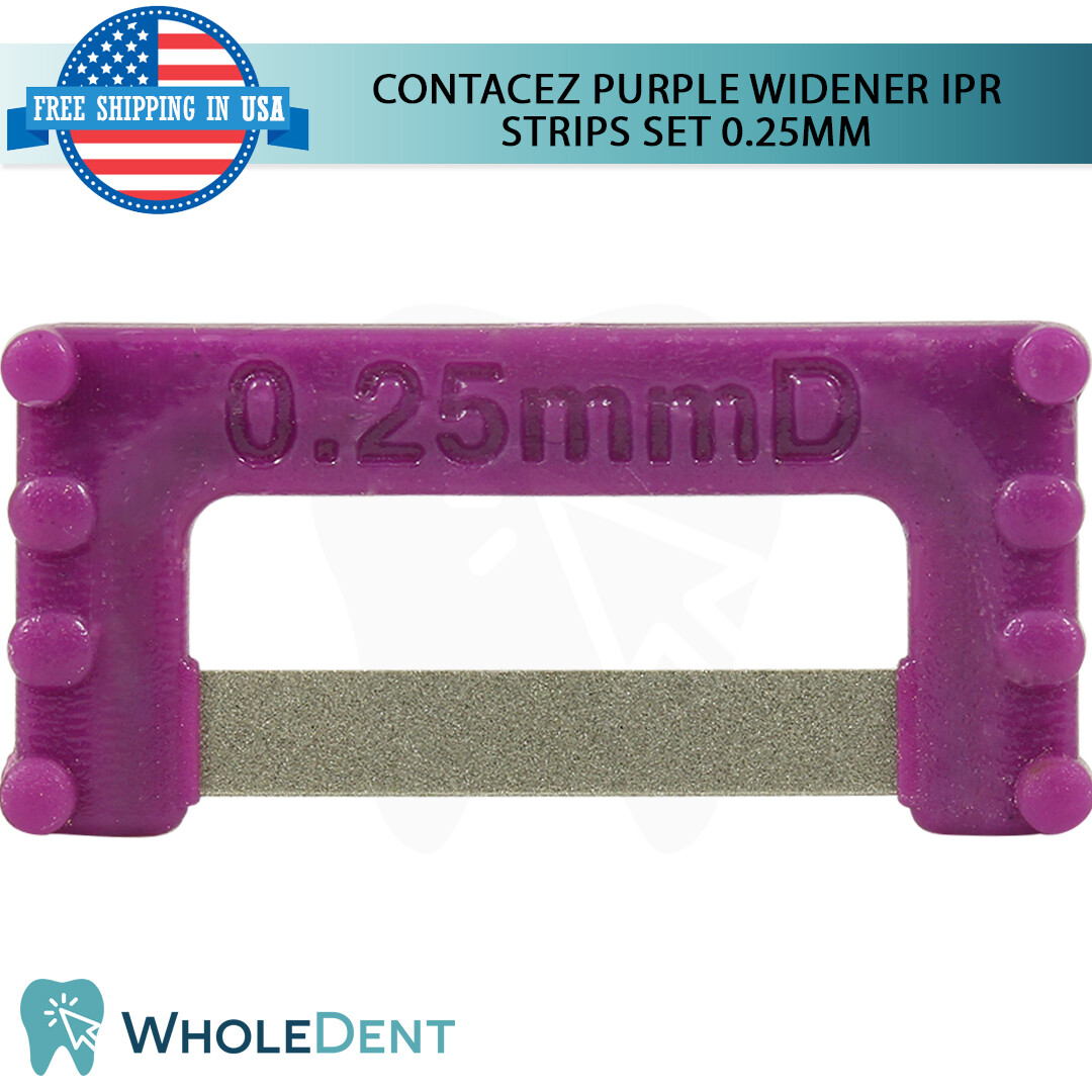 ContacEZ Purple Widener IPR Plus 8 Strips Orthodontic Interproximal Reduction