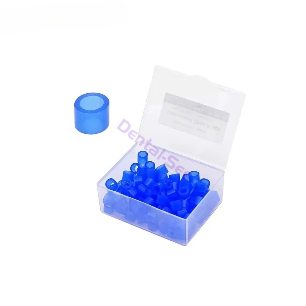 100Pcs/Box Dental / Hygienist Instrument Silicone Color Code Rings Autoclavable