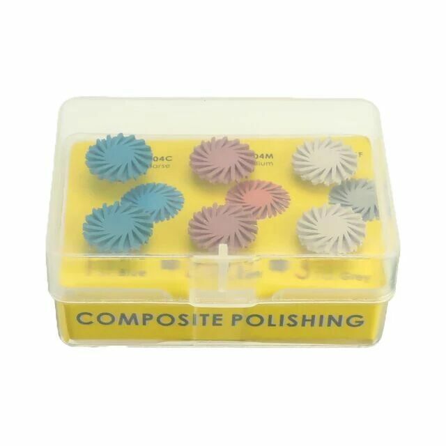 6pcs/Box Dental Composite Sof-Lex Spiral Finishing Wheels Diamond 65%