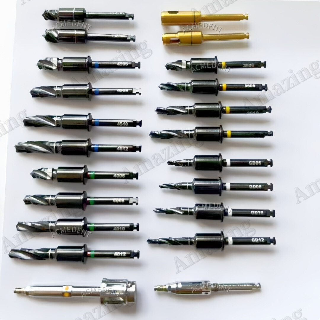 Implant Digital Guide Surgery Dental Kit Conical Drills Pilot Tissue Punch Drill
