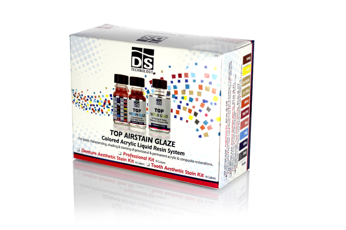 DENTAL Lab Product Top Airstain Glaze – Tooth Aesthetic Kit