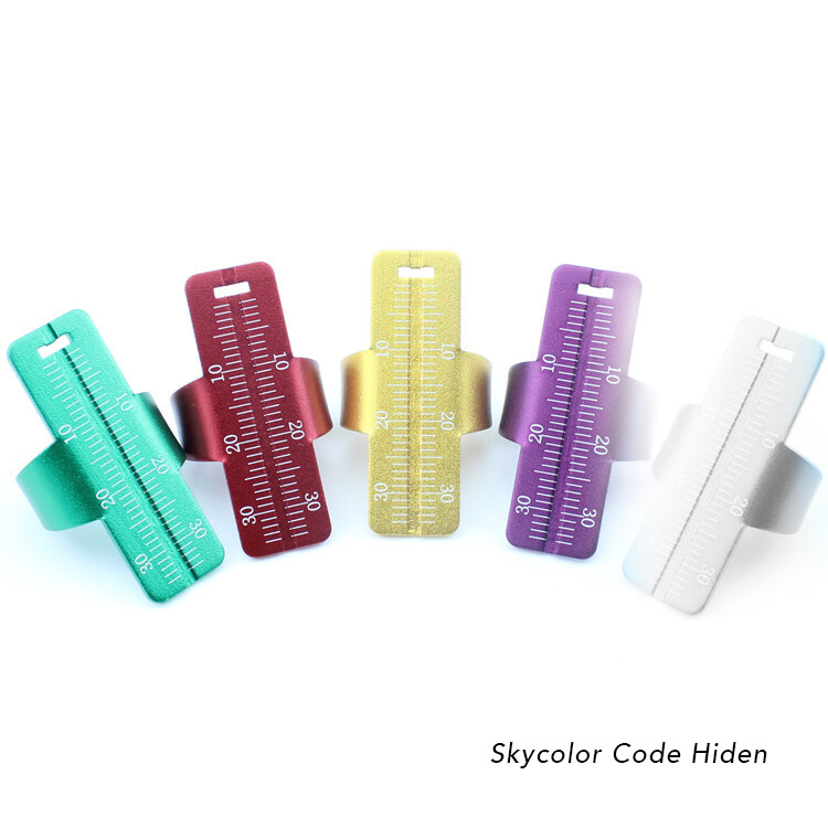 J&J Ortho Dental Aluminum Metal Endodontic Endo Finger Ruler Optional Color