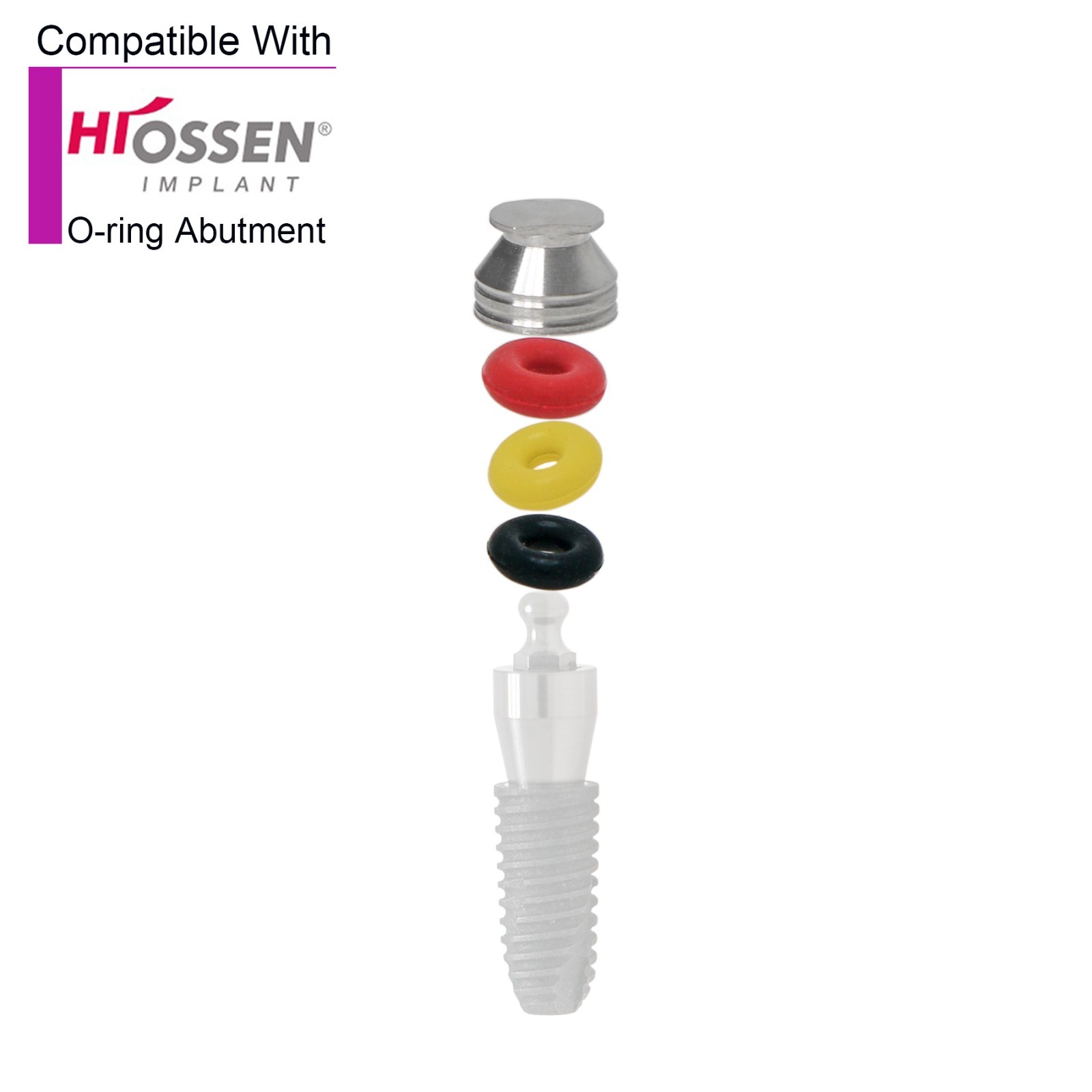 Dental Implant For Hiossen/osstem Ball Abutment O-ring Processing Retention Cap
