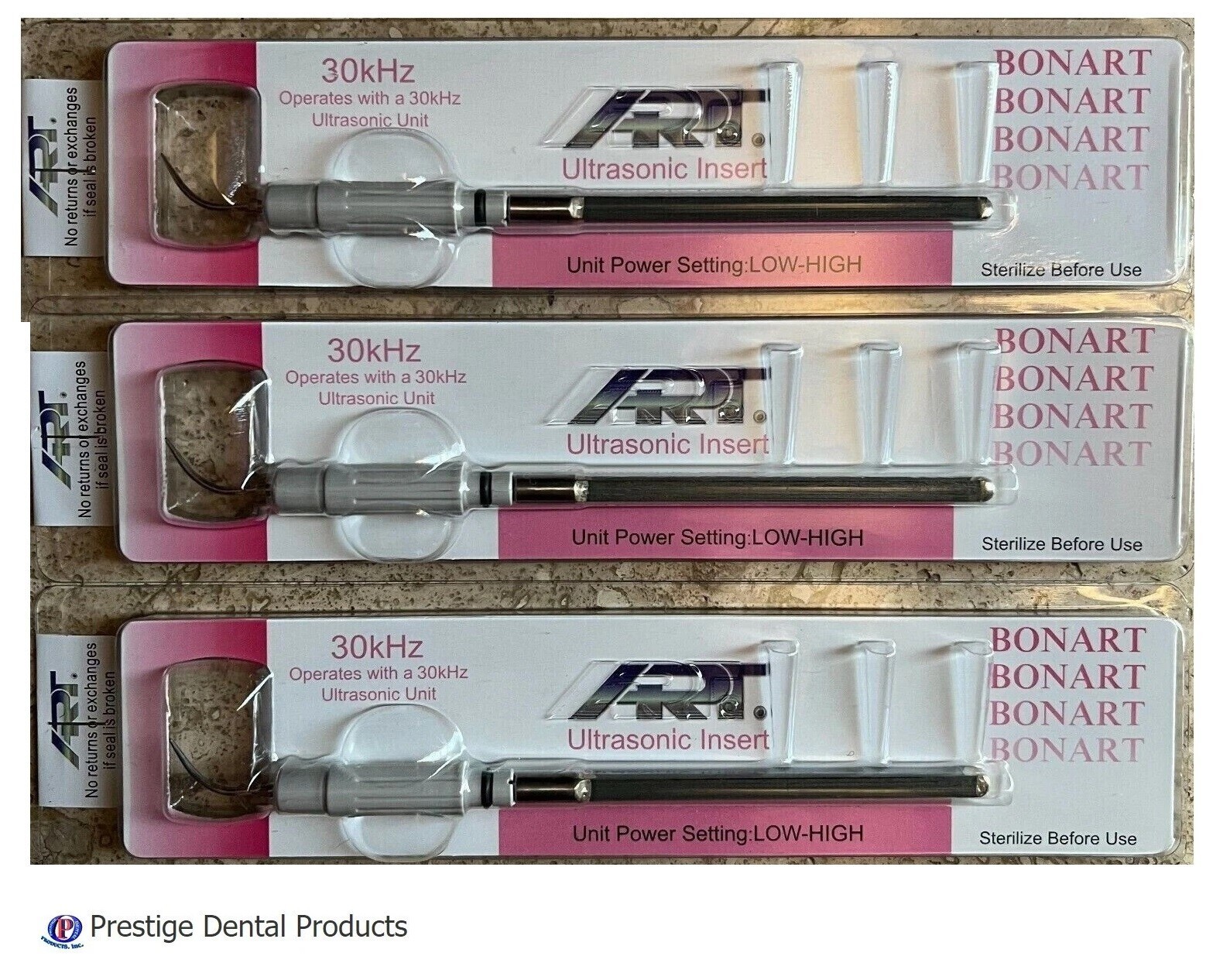 3 Insert of Bonart Dental Cavitron Ultrasonic 30K IF50 Insert Tips Universal