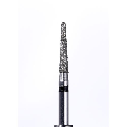 Defend FG #856.014 Super Coarse grit, Round end taper diamond burs, 10/Pk