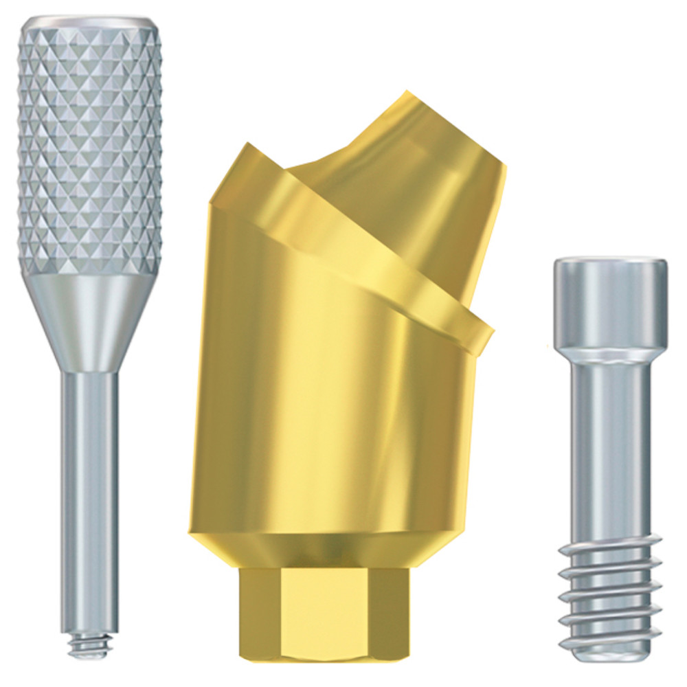 5x Dental Angulated Multi Unit 1.4mm 45° Hex 2.42 Connection Titanium Fixture