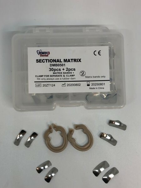 Dental Sectional Matrix System 32pc Kit Includes Matrix Bands+Clamp for Separate