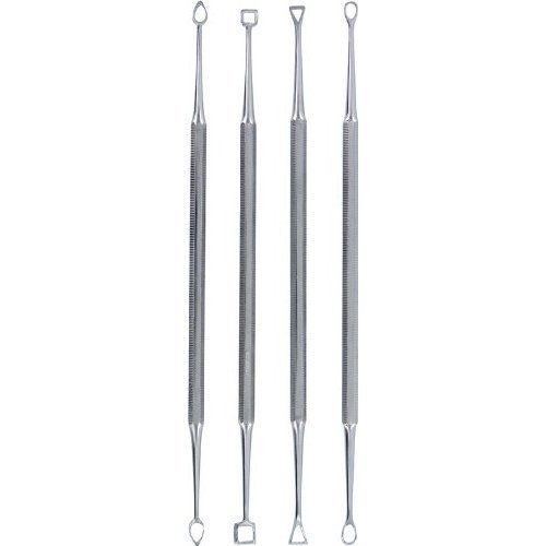 New 7″ 4pc Double Ended Hollow Shaped Wax Carving Set Stainless Steel 